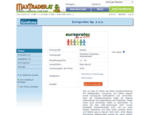 Tablet Screenshot of europrotec-spzoo.maxtrader.at